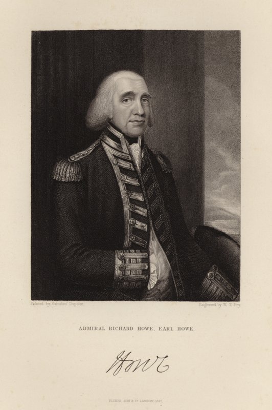 Amiral Richard Howe av English School