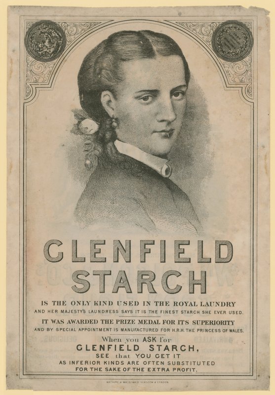 Annons för Clenfield Starch av English School