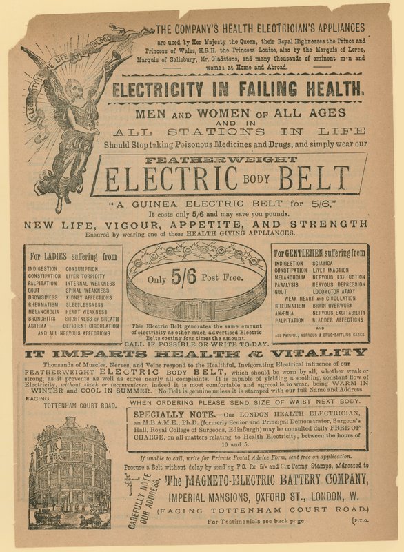 Annons för Electric Body Belt av English School