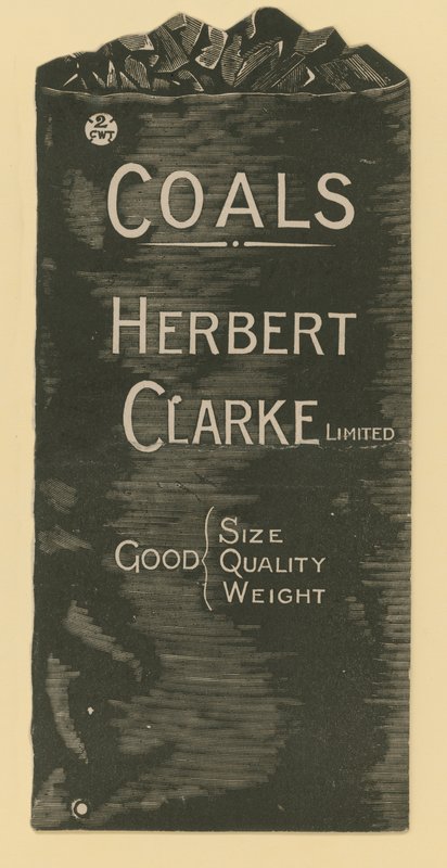 Annons för Herbert Clarke Ltd., kolhandlare av English School