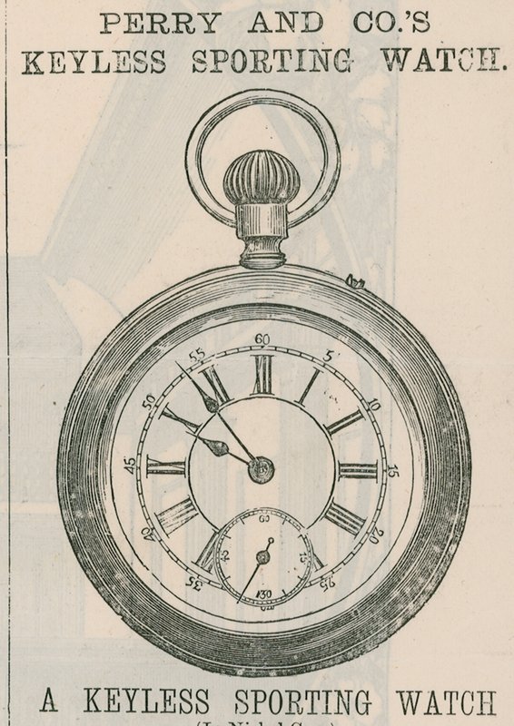 Annons för Perry & Cos Keyless Sporting Watch av English School