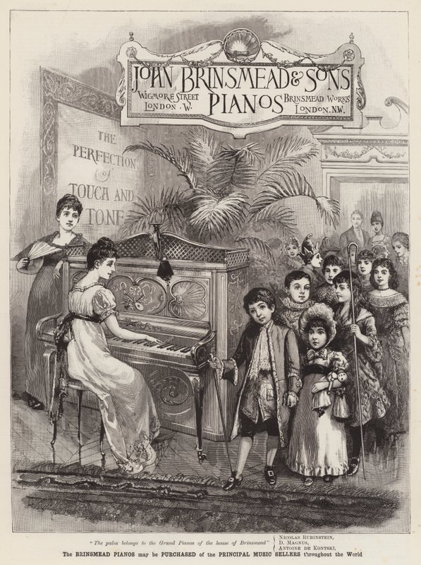 Annons, Brinsmead Pianos av English School