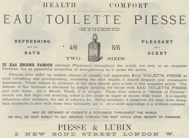 Annons, Eau Toilette Piesse av English School