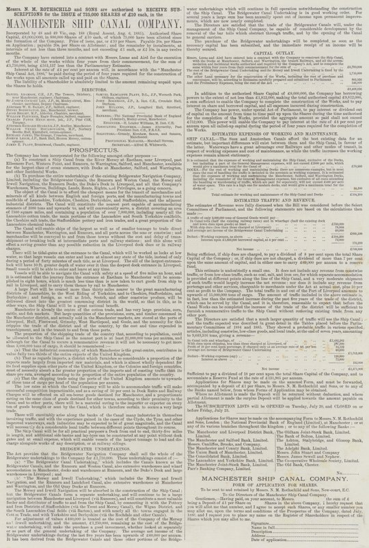 Annons, Manchester Ship Canal Company (gravyr) av English School