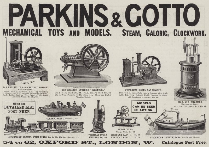 Annons, Parkins and Gotto (gravyr) av English School