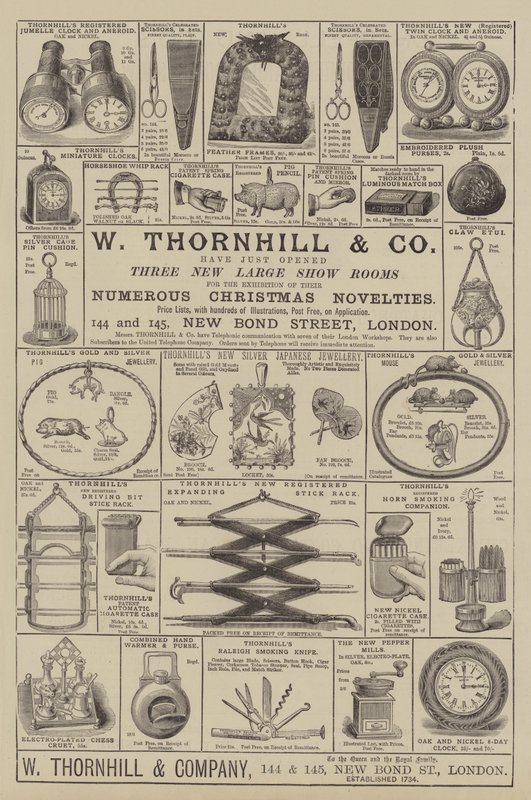 Annons, W Thornhill and Company (gravyr) av English School