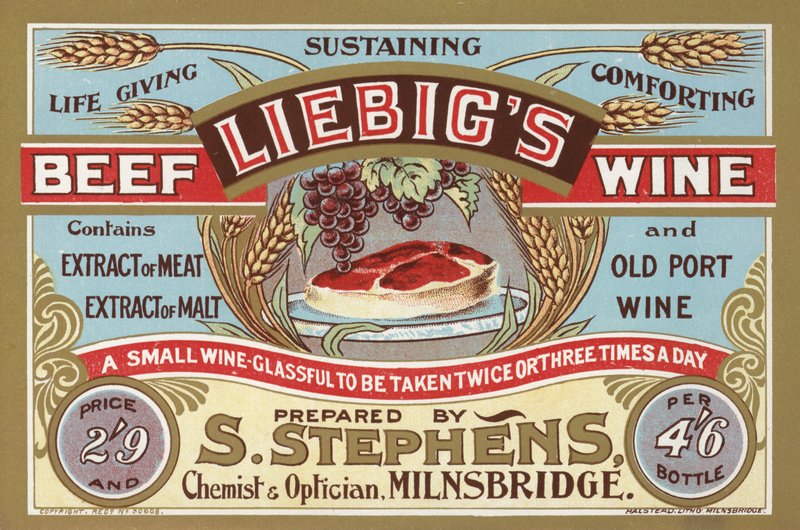 Annons för Liebigs Beef Wine av English School