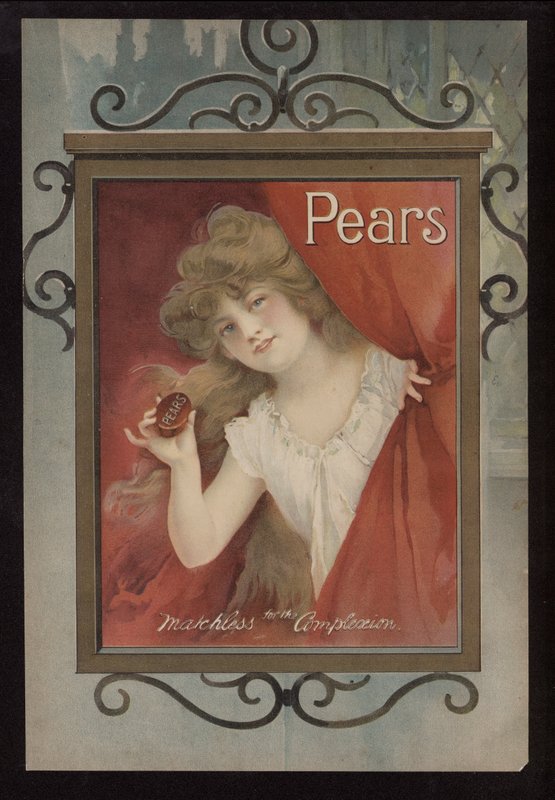 Annons för Pears tvål (färg litho) av English School