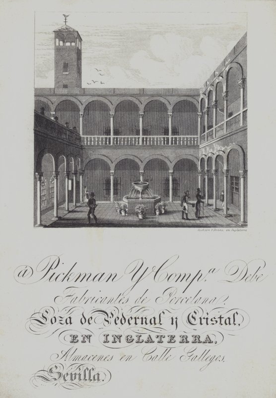 Annons för Pickman and Co, porslinstillverkare (litho) av English School