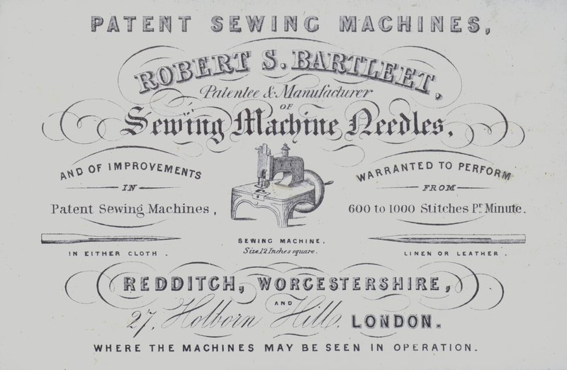 Annons för Robert S Bartleet symaskiner (litho) av English School