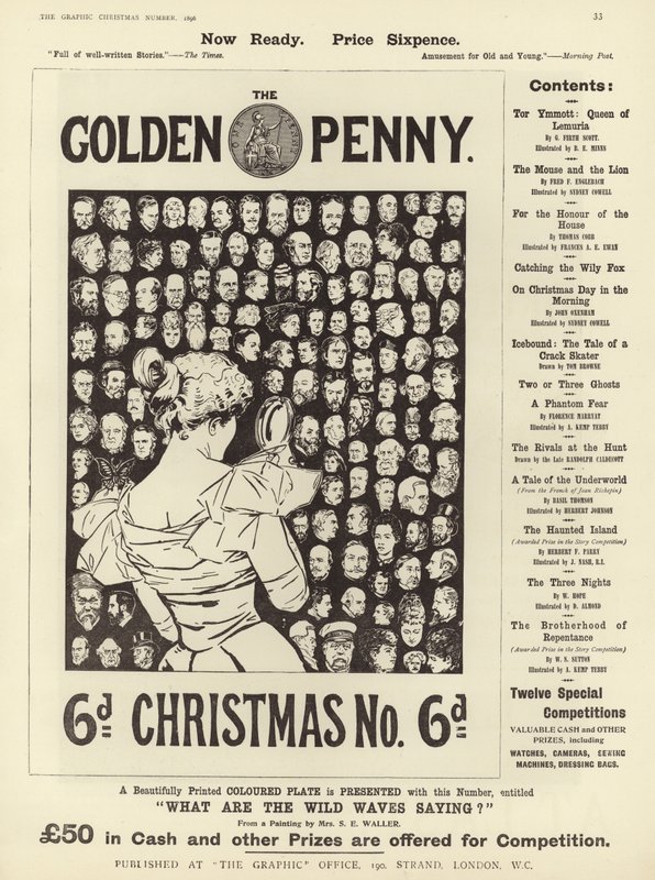 Annons för The Golden Penny Christmas Number av English School