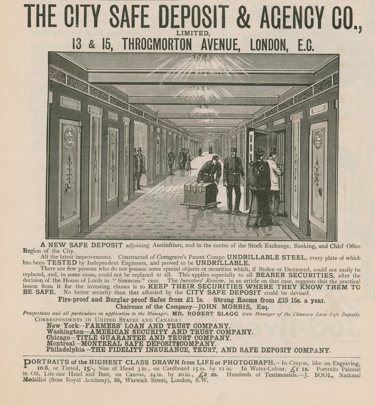 Annons för City Safe Deposit & Agency Co Limited av English School