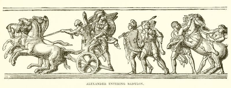 Alexander går in i Babylon av English School