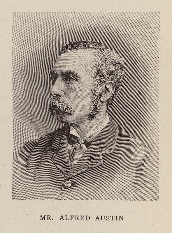 Alfred Austin, engelsk poet (gravyr) av English School