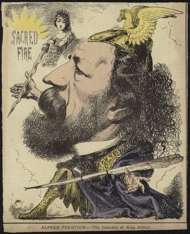 Alfred Tennyson - pristagaren av kung Arthur av English School