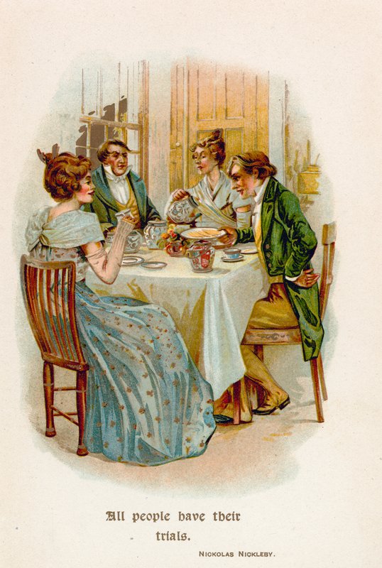 Alla människor har sina prövningar. Nicholas Nickleby av English School