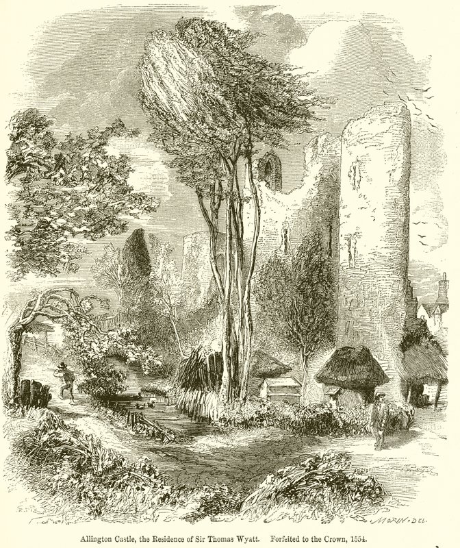 Allington Castle, Sir Thomas Wyatts bostad. Förverkad till kronan, 1554 av English School