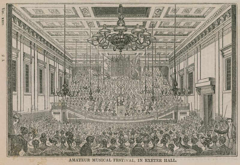 Amatörmusikfestival i Exeter Hall av English School