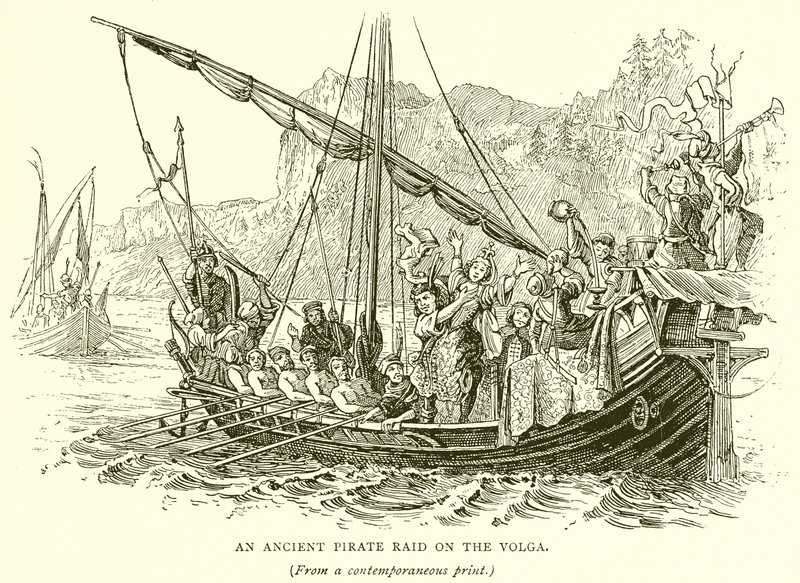 En forntida piraträd på Volga av English School