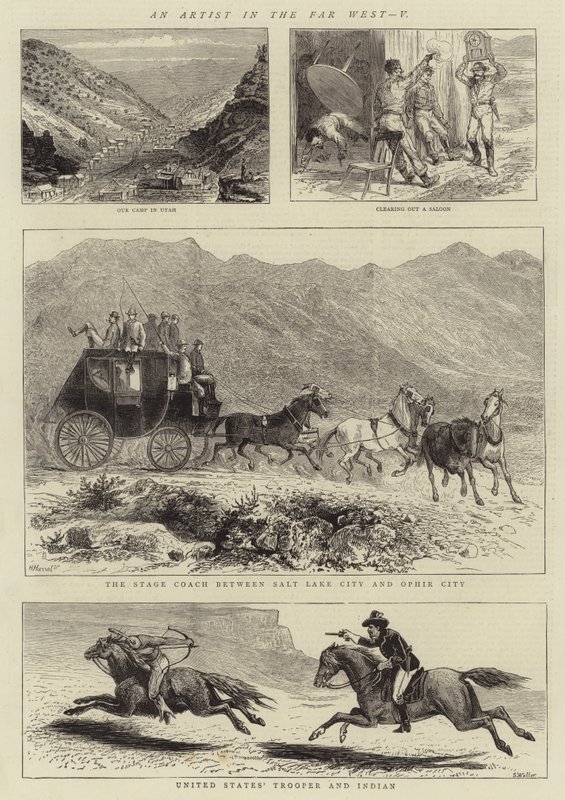 An Artist in the Far West, V (gravyr) av English School