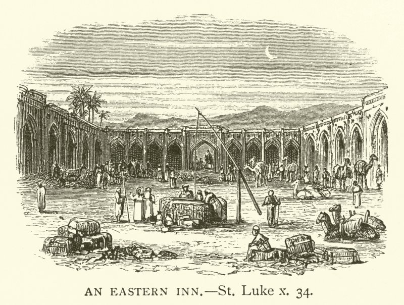 An Eastern Inn, St Luke, x, 34 (gravyr) av English School