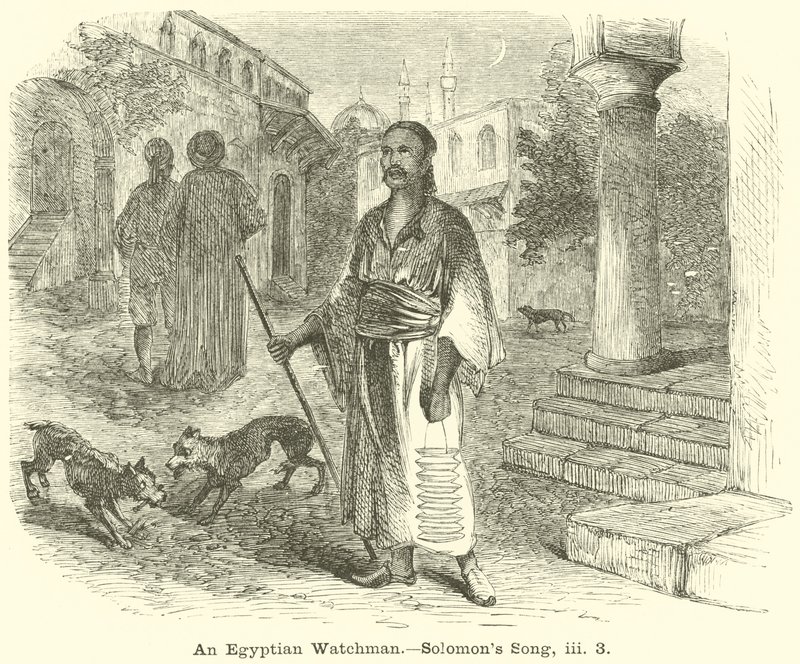 An Egyptian Watchman, Solomons sång, iii, 3 av English School