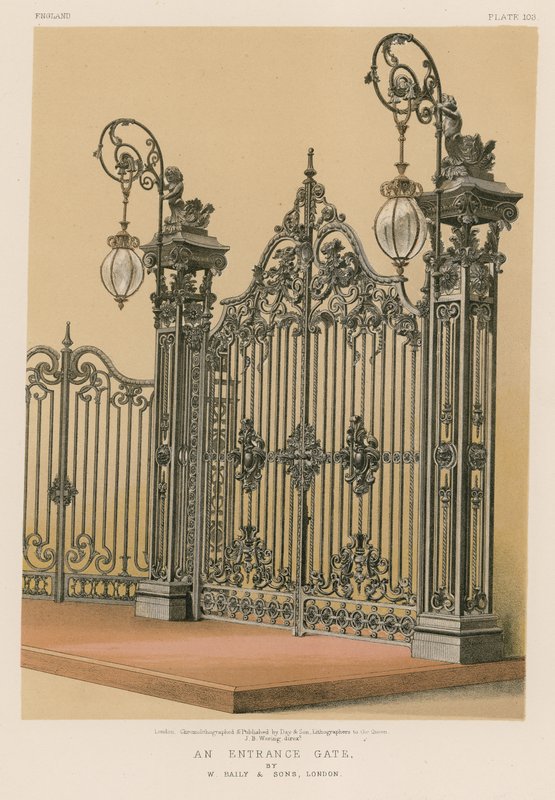 An Entrance Gate av W Baily and Sons, London av English School