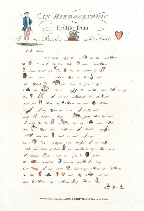 Ett hieroglyfiskt brev av English School