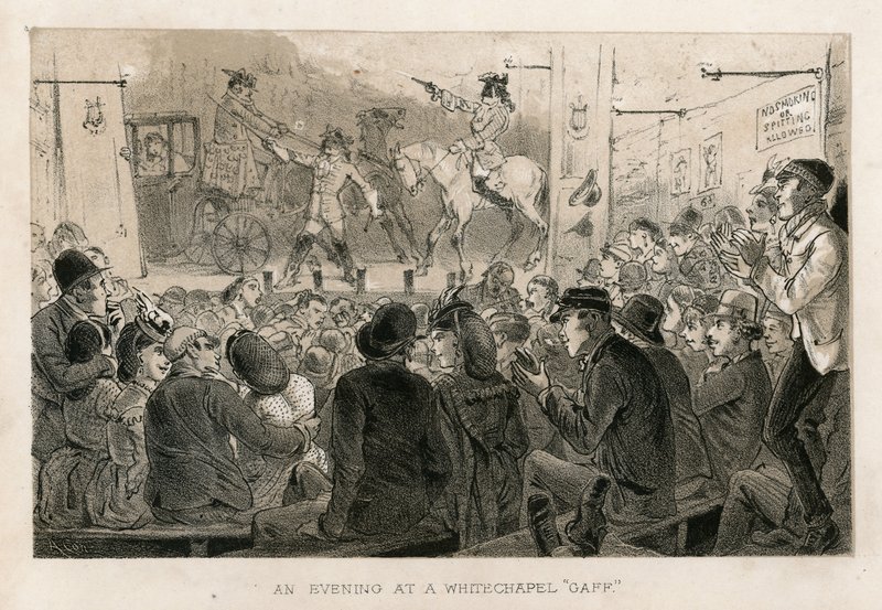 En kväll på en Whitechapel Gaff. Dick Turpin av English School