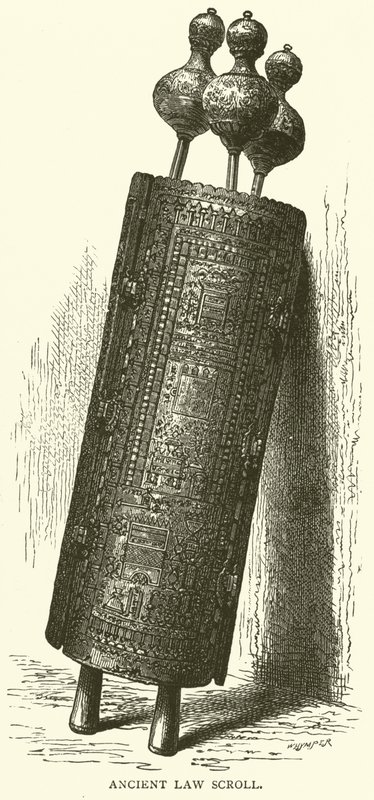 Ancient Law Scroll (gravyr) av English School