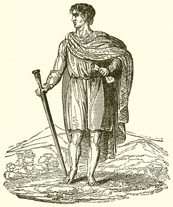 Anglo Saxon Man av English School