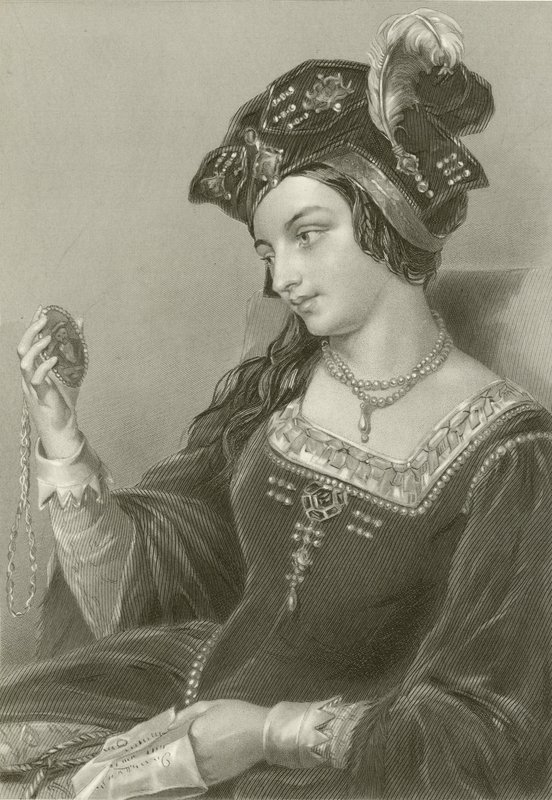 Anne Boleyn, andra hustru till kung Henrik VIII av English School