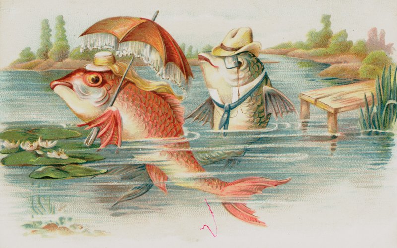 Antropomorfisk fisk av English School