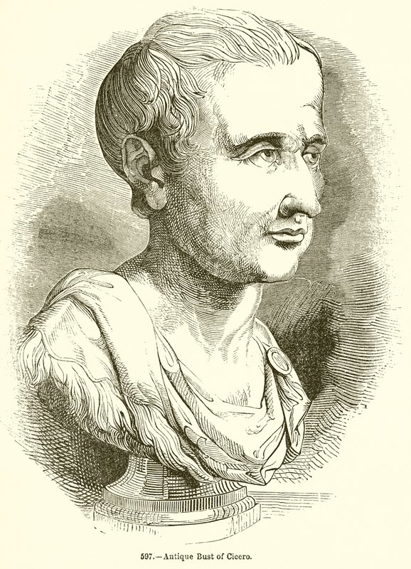 Antik byst av Cicero av English School