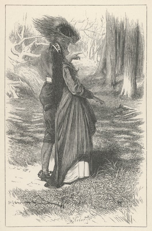 Aphra Behn, Oroonoko och Imoinde (gravyr) av English School