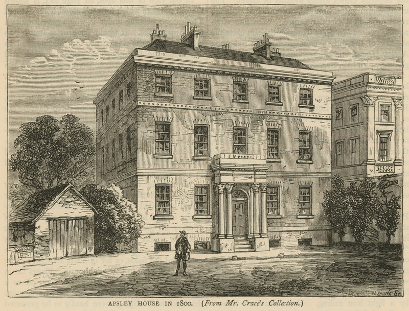 Apsley House, Hyde Park, London, år 1800 av English School