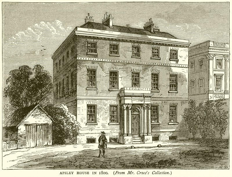 Apsley House år 1800 av English School