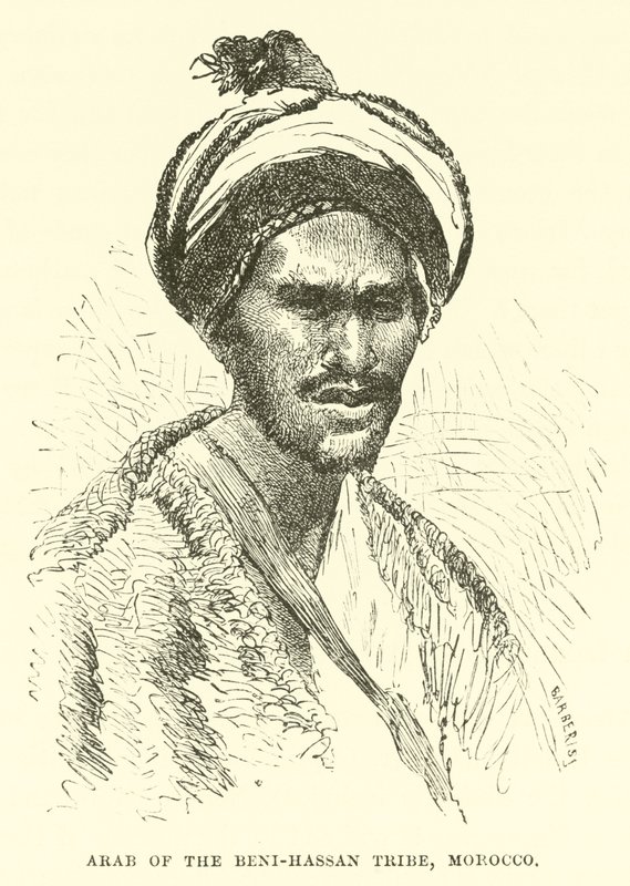 Arab från Beni-Hassan-stammen, Marocko av English School