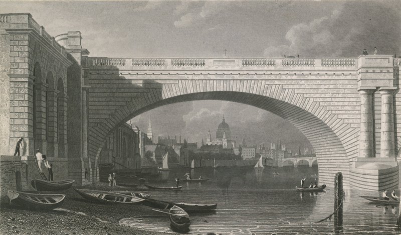 Arch of Waterloo Bridge av English School