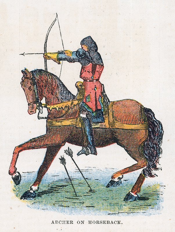 Archer till häst av English School