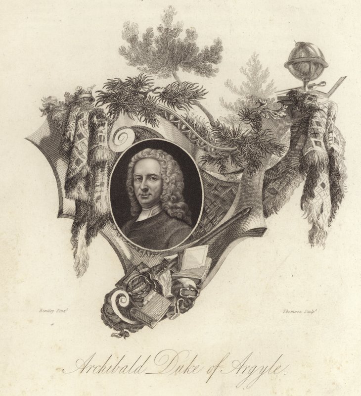 Archibald Campbell, 3:e hertig av Argyll, skotsk politiker, advokat och soldat (gravyr) av English School