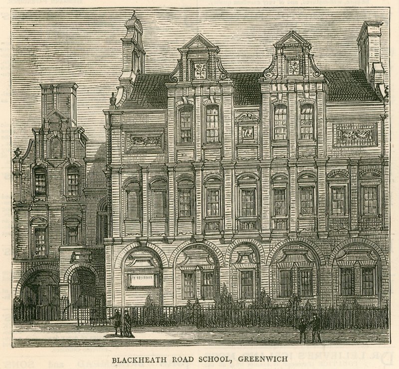 Arkitektur av London School Board: Blackheath Road School, Greenwich, London av English School