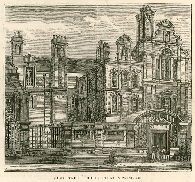 Arkitektur av London School Board: High Street School, Stoke Newington, London av English School
