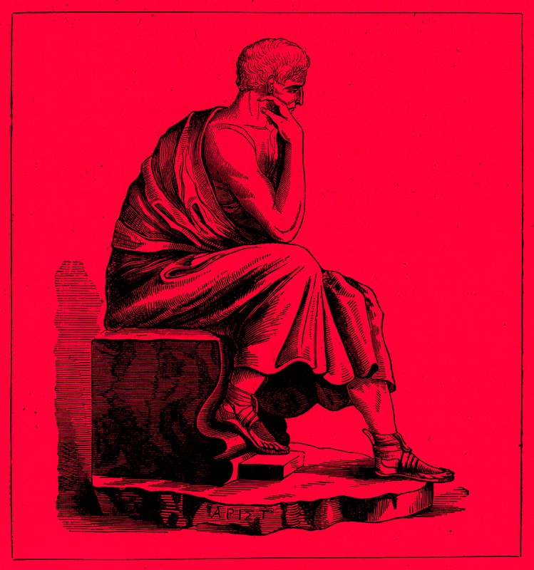 Aristoteles, illustration från The Illustrated History of the World, publicerad ca 1880 (digitalt förbättrad bild) av English School