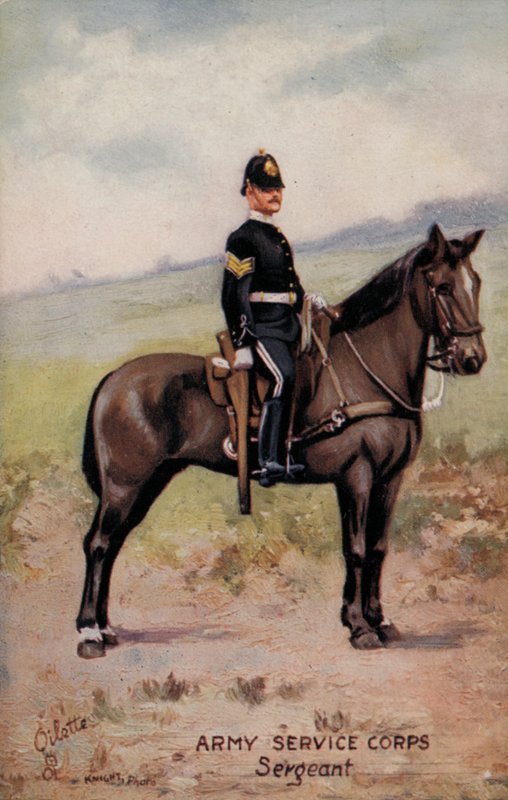 Army Service Corps, Sergeant (färg litho) av English School