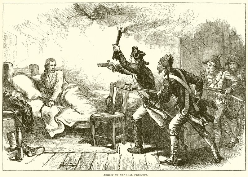 arrestering av general Prescott av English School