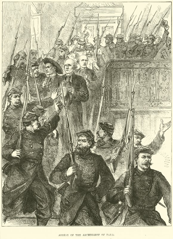 Arrestering av ärkebiskopen av Paris, mars 1871 av English School