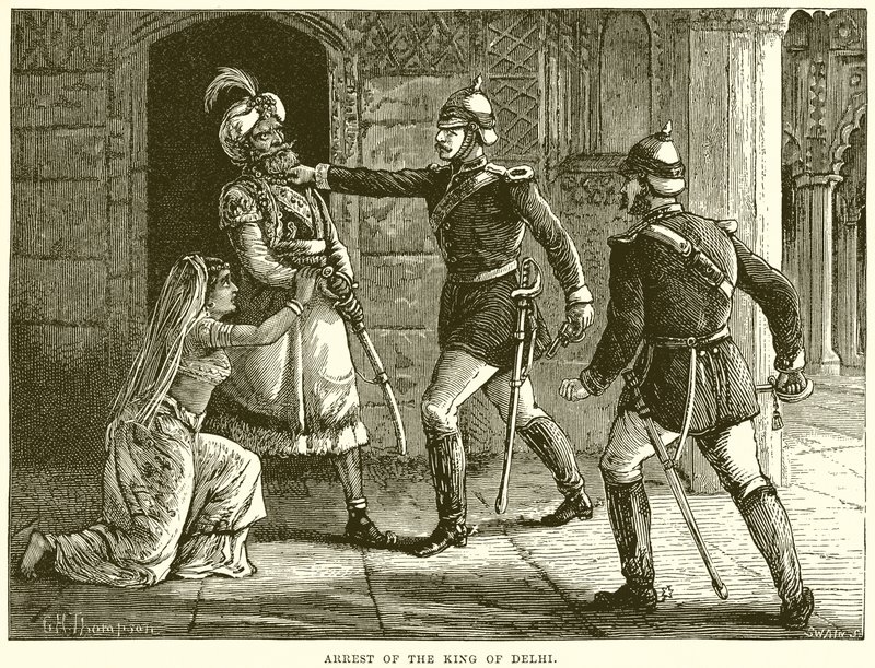 Arrestering av kungen av Delhi av English School