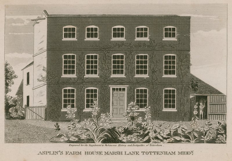 Asplins Farm House, Marsh Lane, Tottenham, London av English School