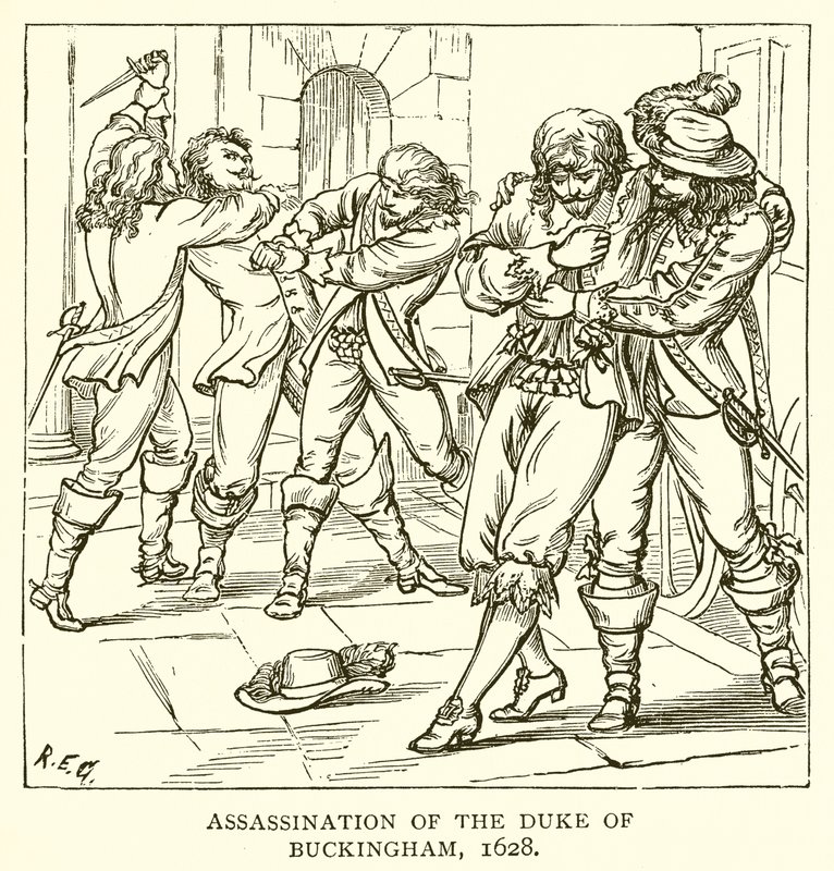 Mordet på hertigen av Buckingham, 1628 av English School